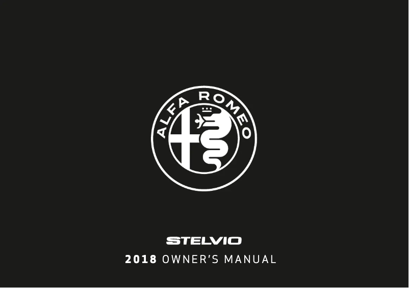 Page 1 de la notice Manuel utilisateur Alfa Romeo Stelvio (2018)