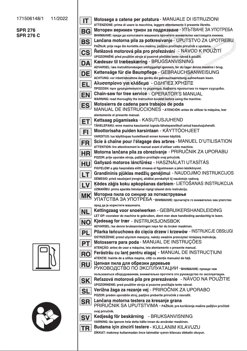 Page n°1 - Manuel utilisateur Stiga PR 730 C