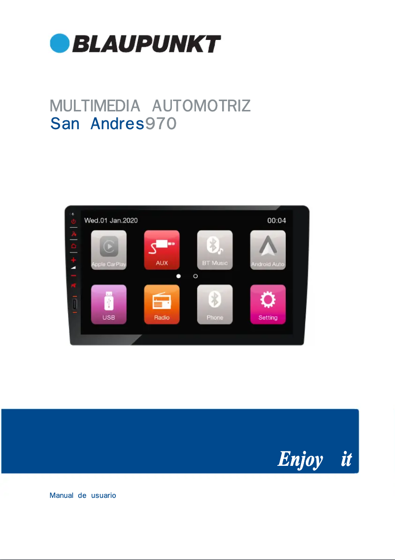 Página 1 del manual Manual de usuario Blaupunkt San Andres 970