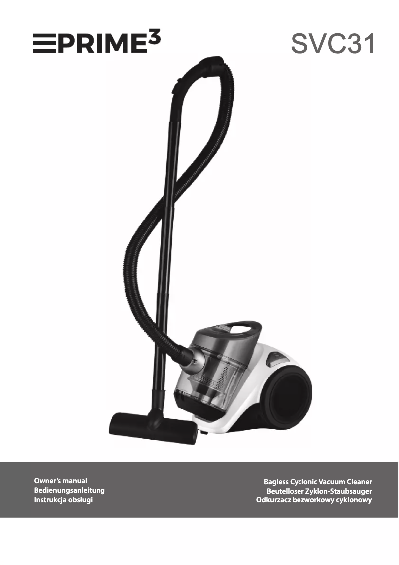 Page 1 de la notice Manuel utilisateur PRIME3 SVC31