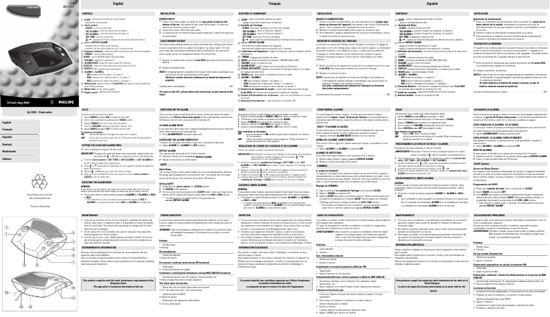 Imagen de la primera página del manual del dispositivo AJ3225