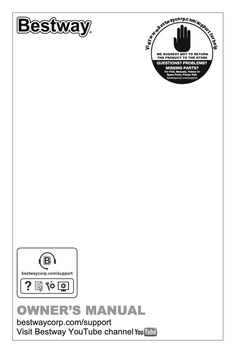 Page 1 de la notice Manuel utilisateur Bestway Power Steel 56887