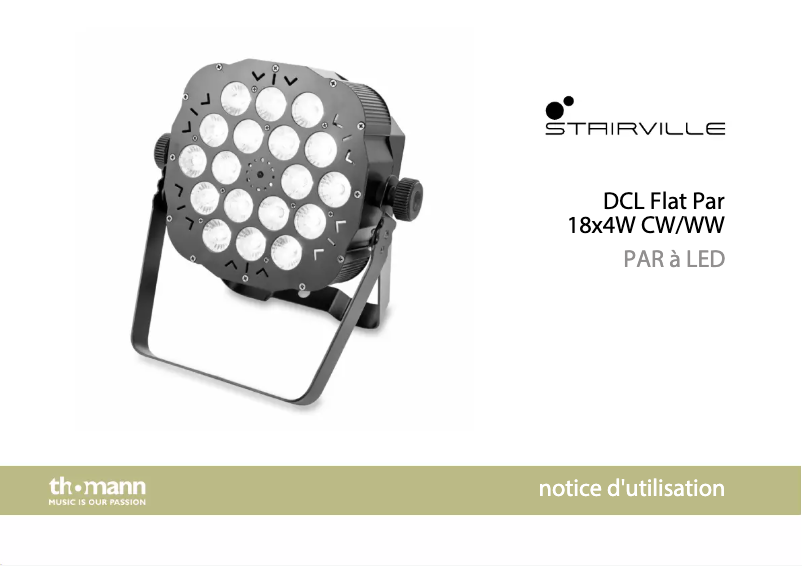Image de la première page du manuel de l'appareil DCL Flat Par 18x4W