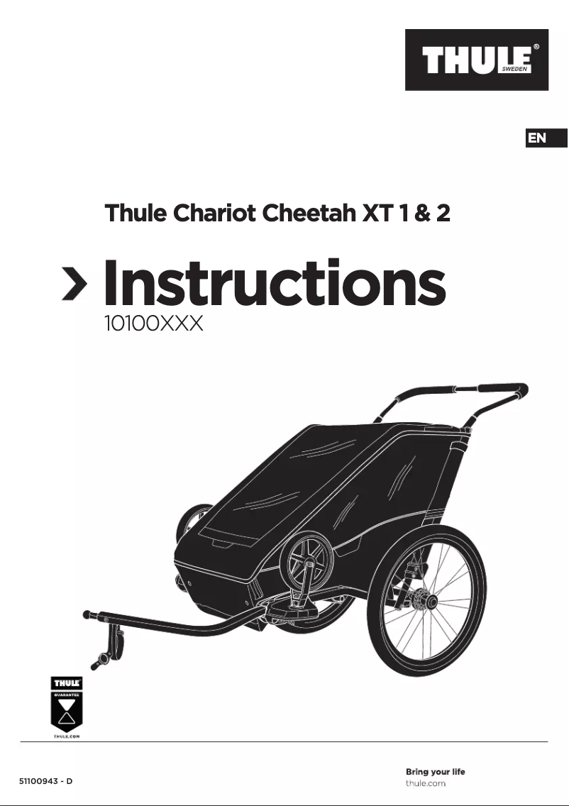 Image de la première page du manuel de l'appareil Chariot Cheetah XT 2