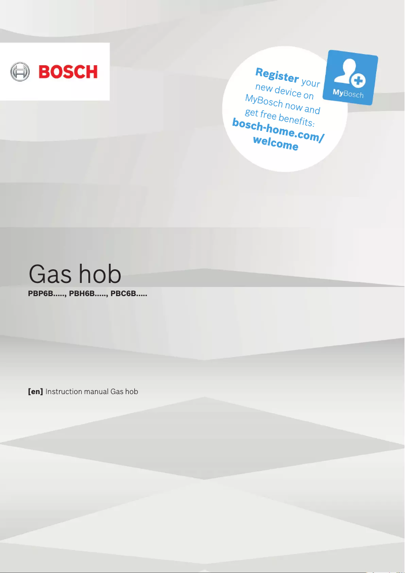 Page n°1 - Manuel utilisateur Bosch PBP6B6B60