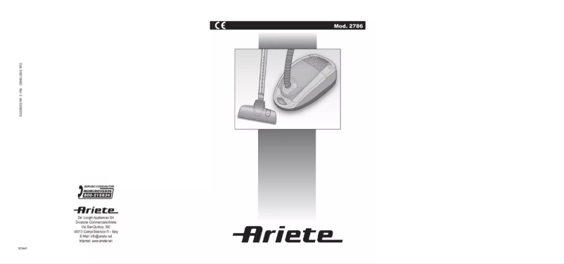 Página 1 del manual Manual de usuario Ariete Super Silent 2786