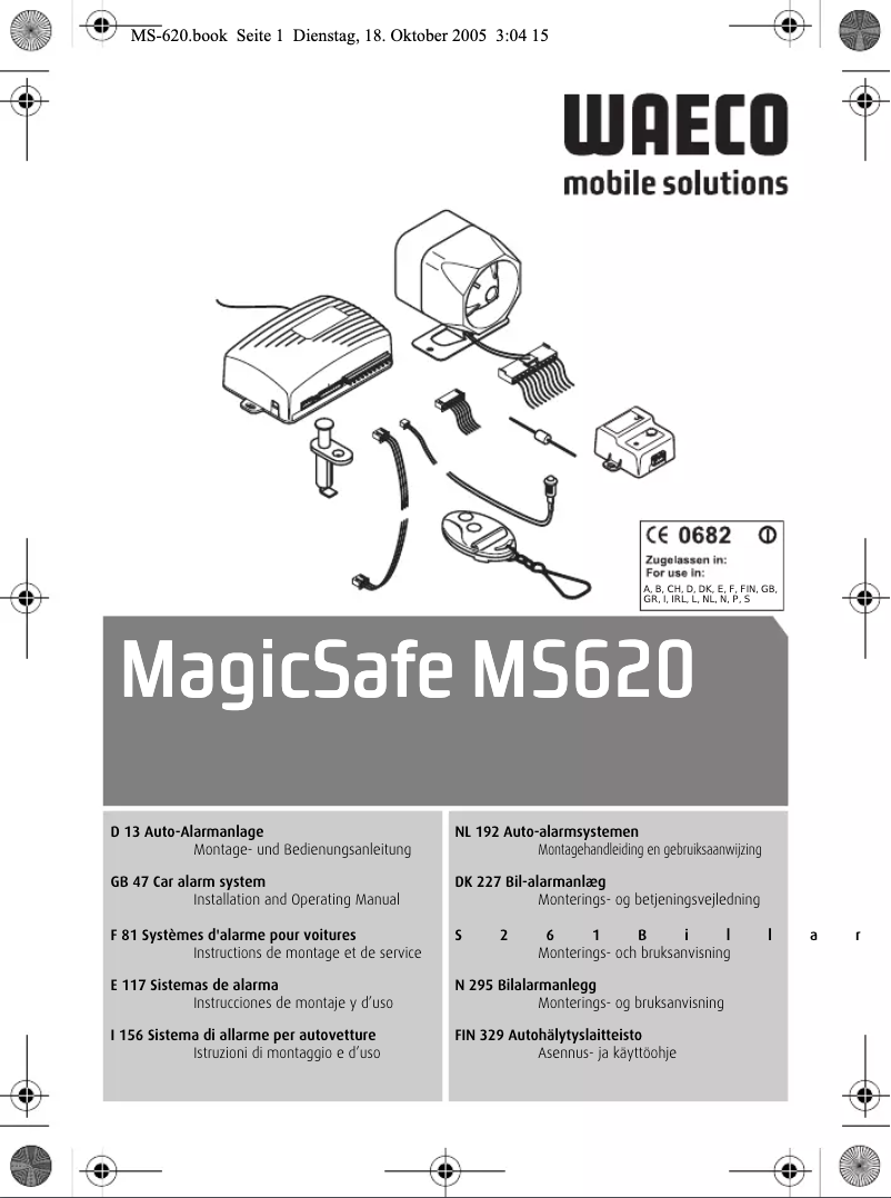 Página 1 del manual Manual de usuario Waeco MagicSafe MS620