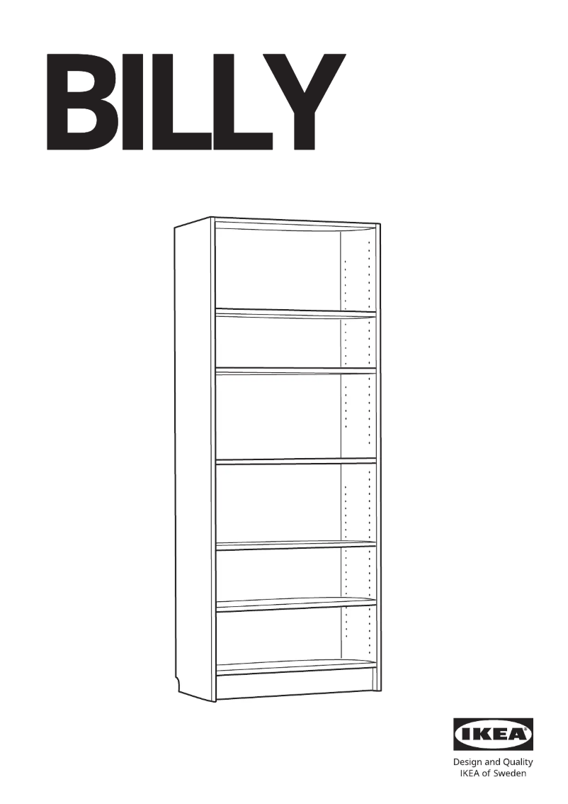 Page 1 de la notice Manuel utilisateur Ikea BILLY 404.773.40