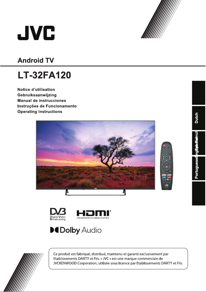 Page n°1 - Manuel utilisateur JVC LT-32FA120