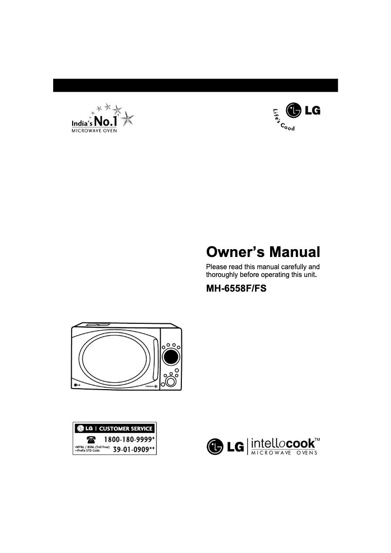 Image de la première page du manuel de l'appareil MH-6558F