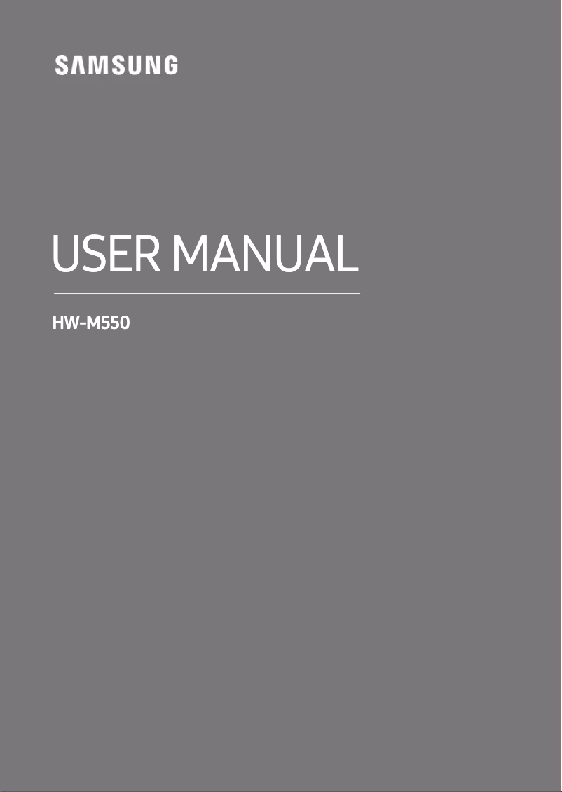 Image de la première page du manuel de l'appareil HW-M550