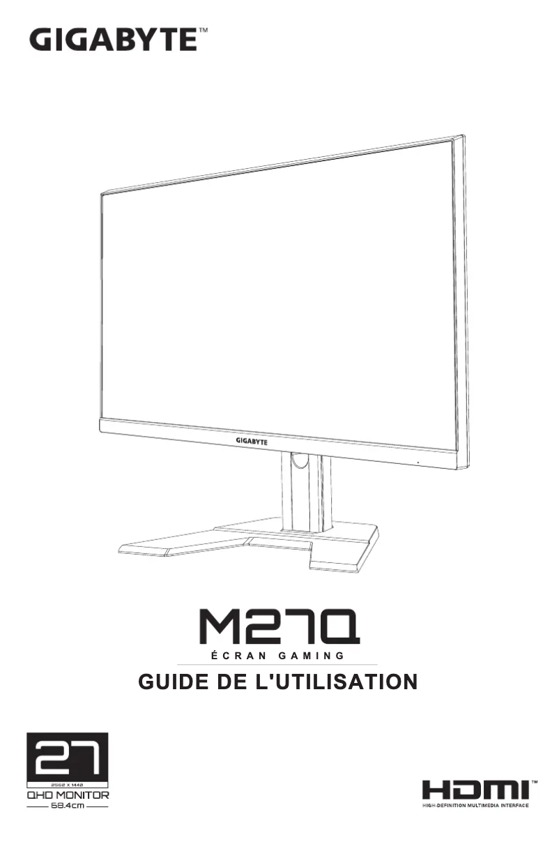 Image de la première page du manuel de l'appareil M27Q