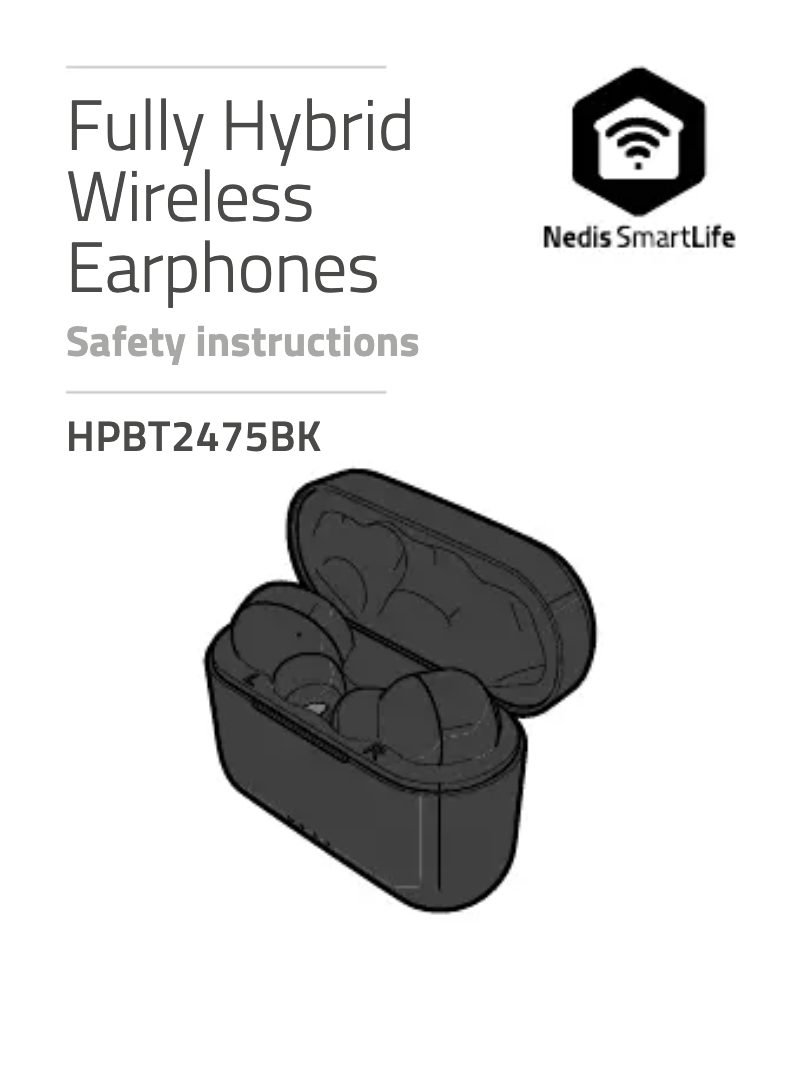 Page n°1 - Manuel utilisateur Nedis HPBT2475BK