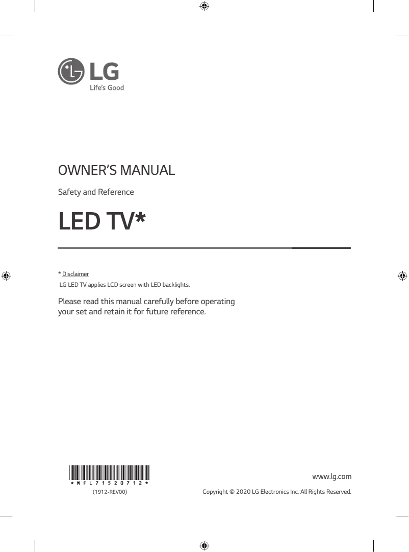 Página 1 del manual Manual de usuario LG 65NANO79TND