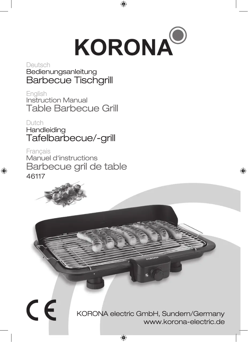 Page 1 de la notice Manuel utilisateur Korona 46117