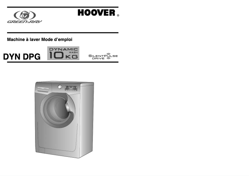 Page 1 de la notice Manuel utilisateur Hoover DYN10145DPG/L-47