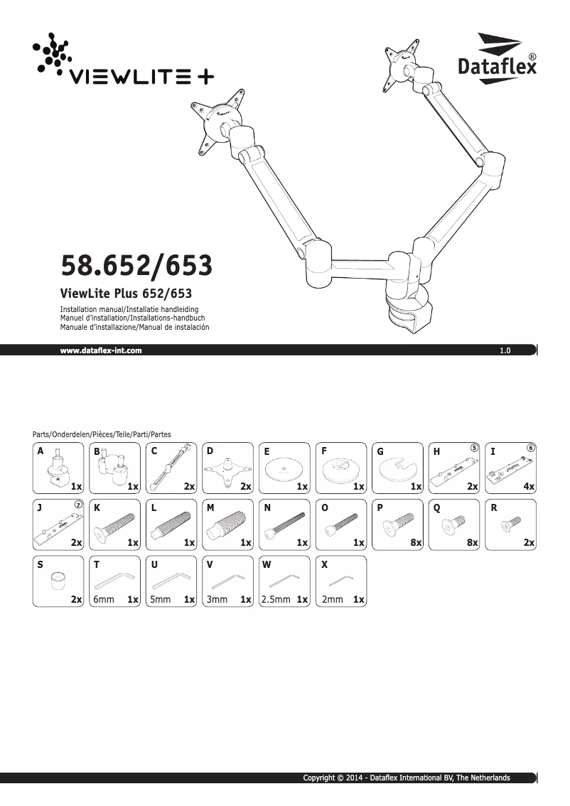 Page 1 de la notice Manuel utilisateur Dataflex ViewLite Plus 653