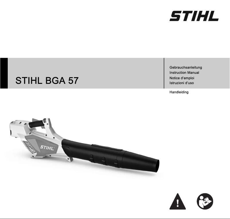 Page 1 de la notice Manuel utilisateur Stihl BGA 57