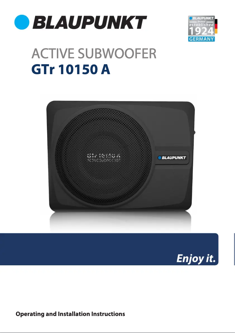 Image de la première page du manuel de l'appareil GTr 10150 A