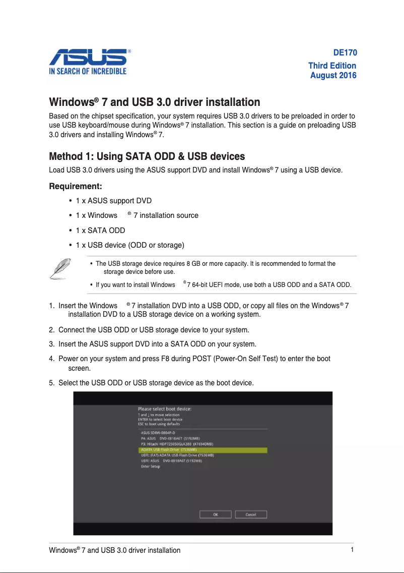 Page 1 de la notice Guide d'installation Asus PRIME Q270M-C/CSM