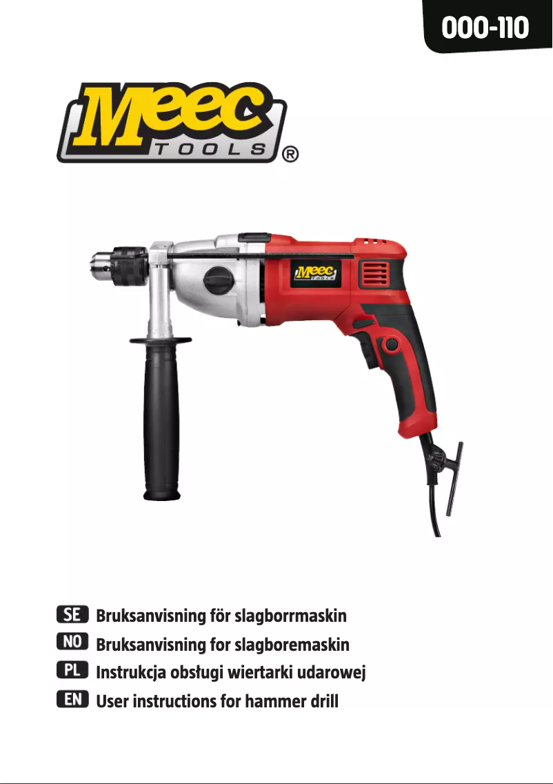 Página 1 del manual Manual de usuario Meec Tools 000-110