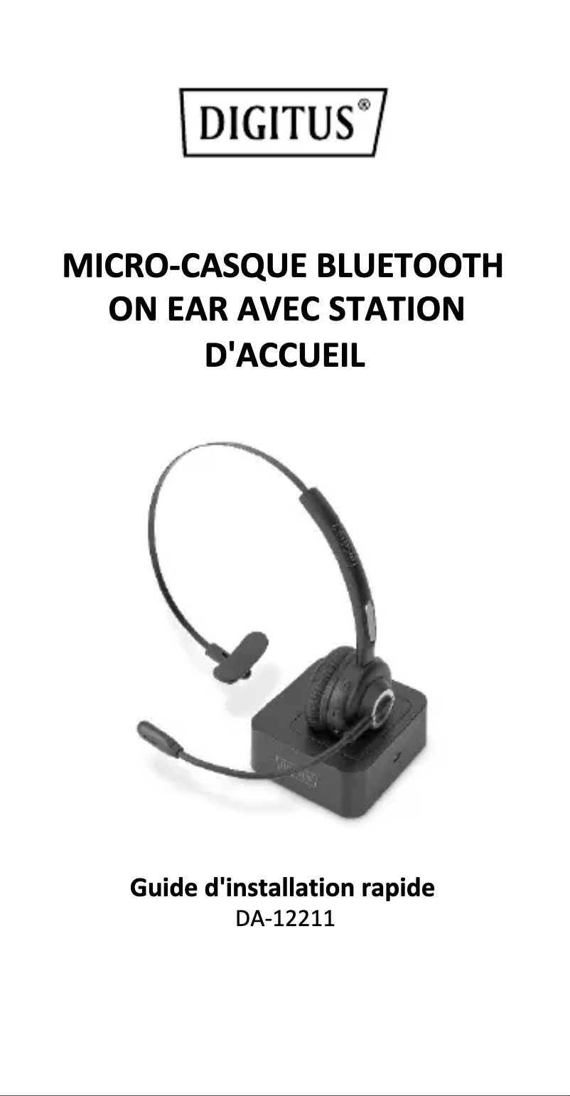 Image de la première page du manuel de l'appareil DA-12211