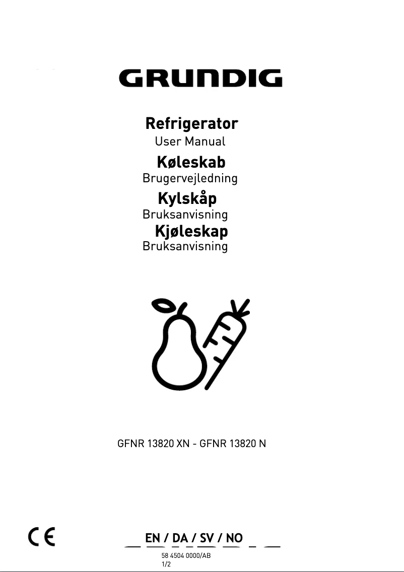 Imagen de la primera página del manual del dispositivo GFNR 13820 N