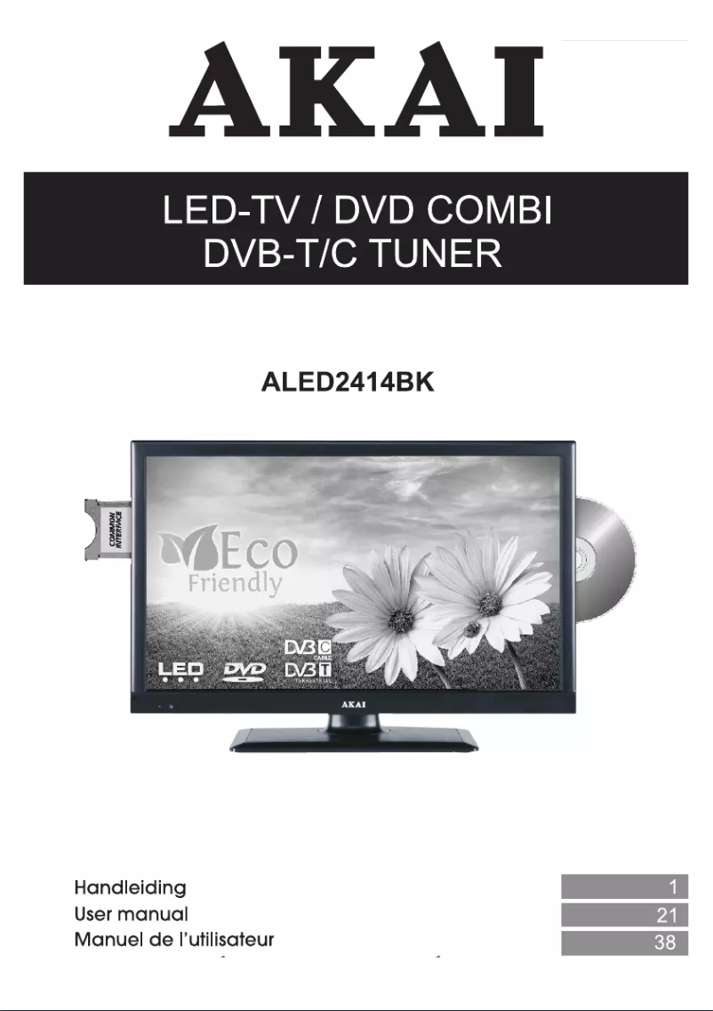 Image de la première page du manuel de l'appareil ALED2414BK