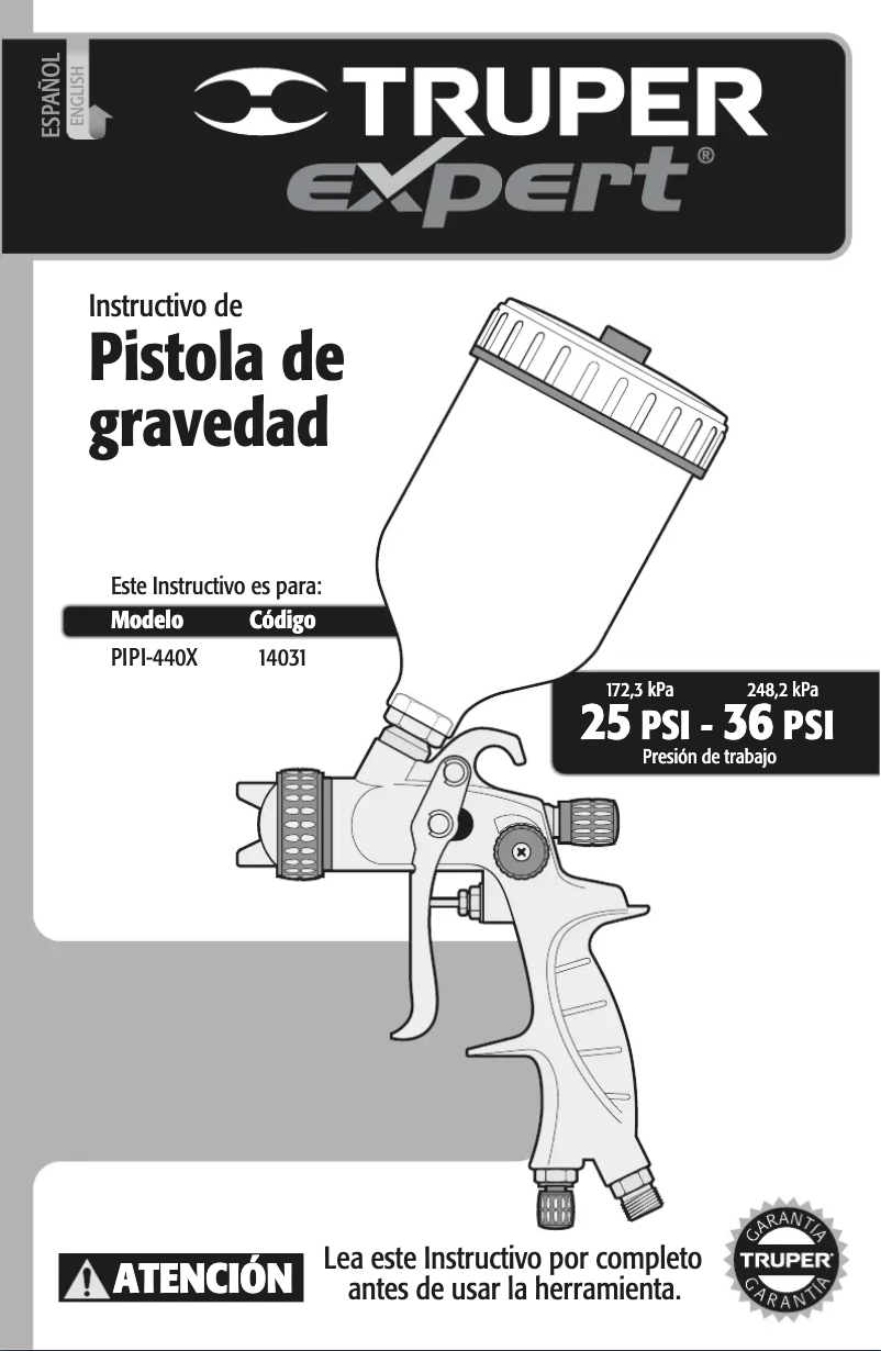 Page 1 de la notice Manuel utilisateur Truper PIPI-440X