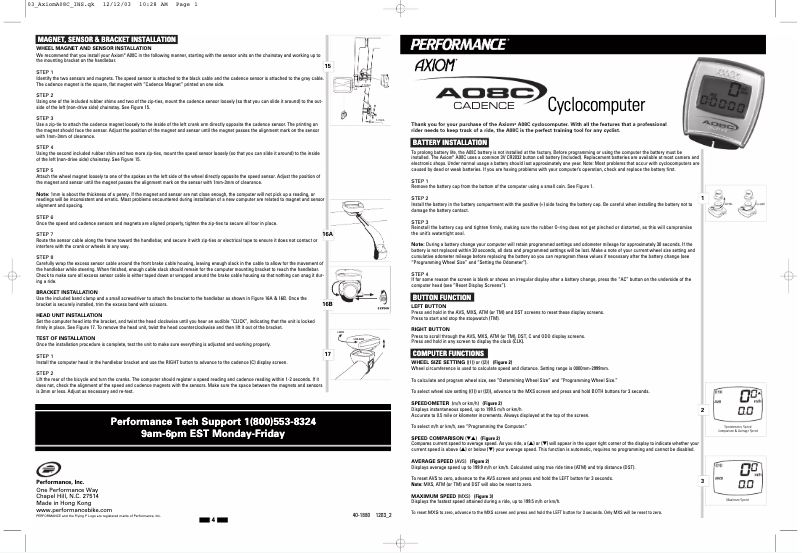Page n°1 - Manuel utilisateur Axiom A08C