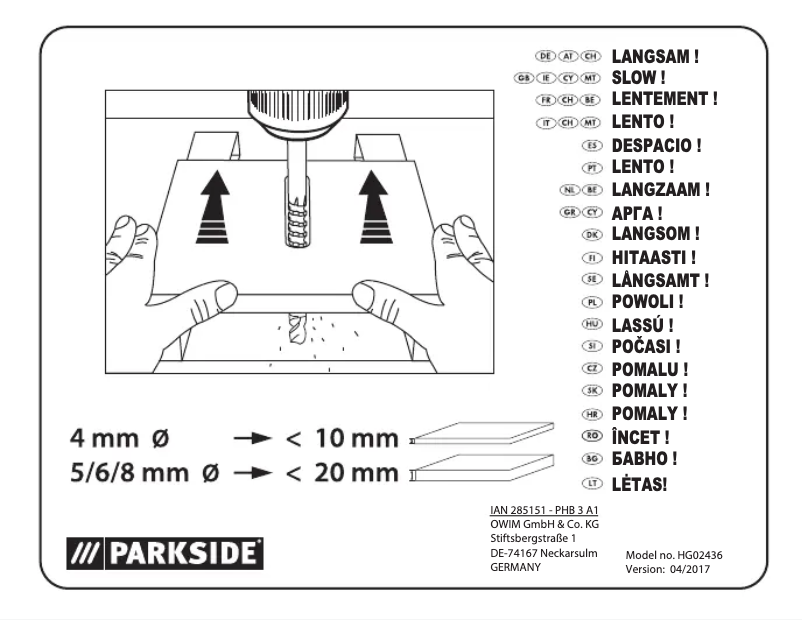Image de la première page du manuel de l'appareil PHB 3 A1