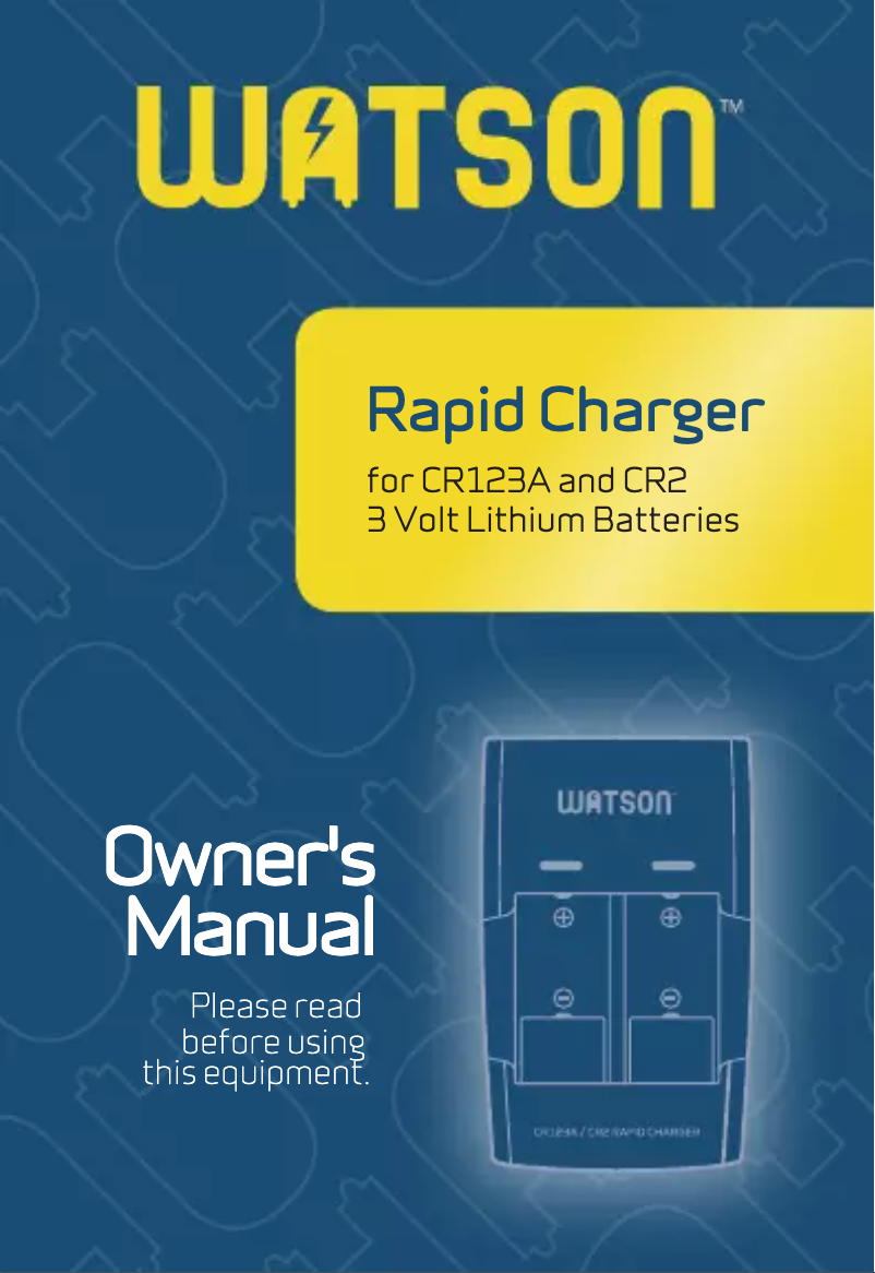 Page 1 de la notice Manuel utilisateur Watson ADC-3VCR2