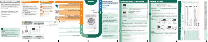 Page n°1 - Manuel d'utilisation et d'entretien Siemens WS12X161BY