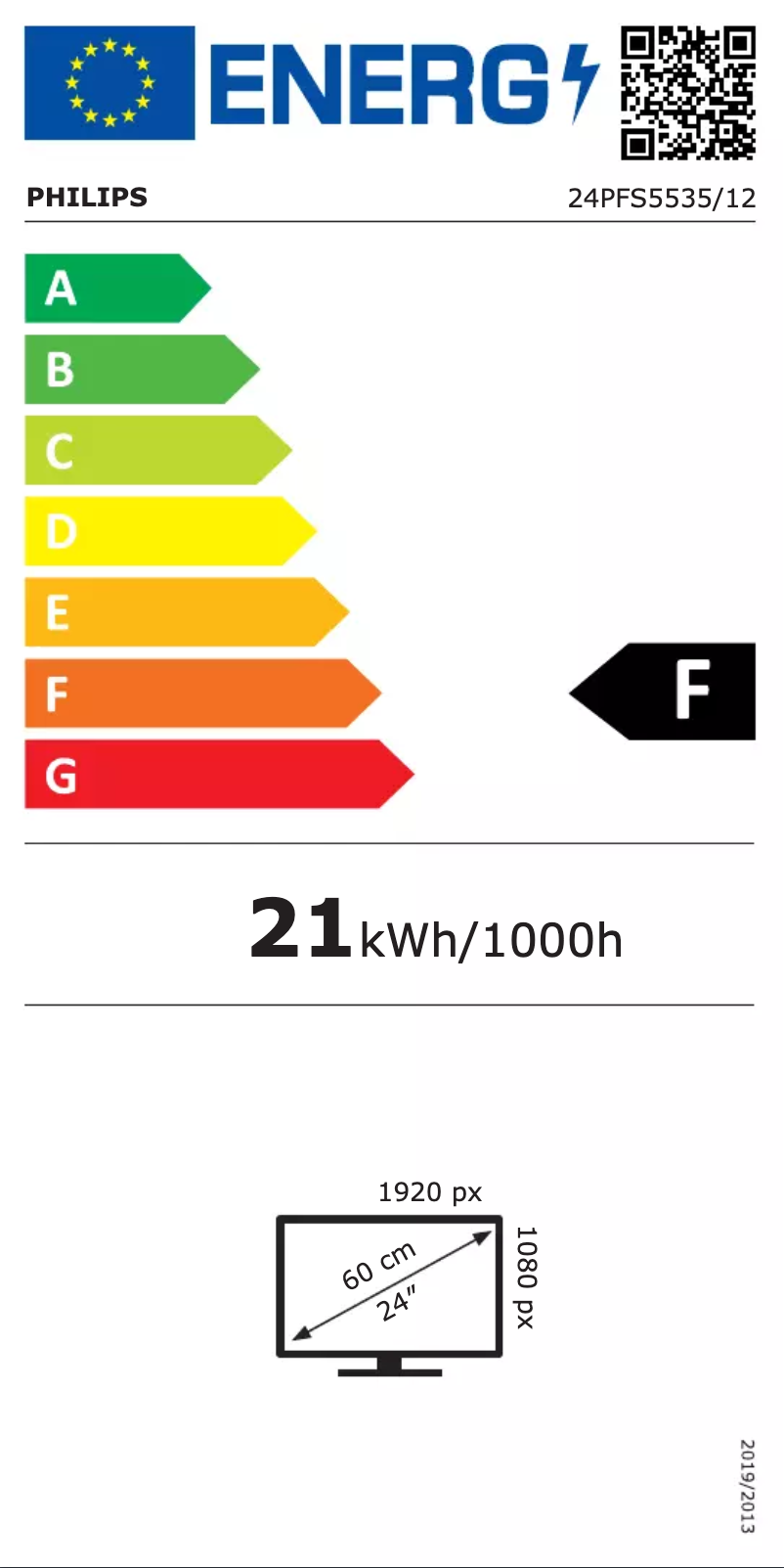 First page image of the manual for 24PFS5535