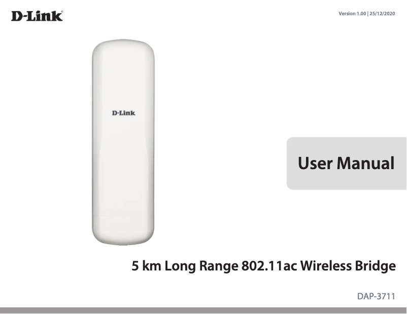Image de la première page du manuel de l'appareil DAP-3711