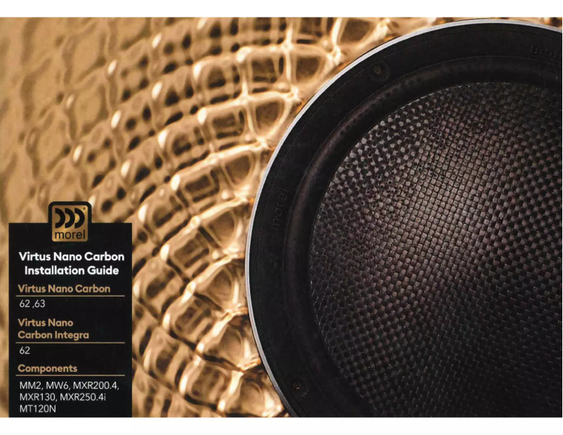 Page n°1 - Manuel utilisateur Morel Virtus Nano Carbon MW6
