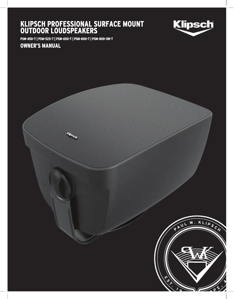 Image de la première page du manuel de l'appareil PSM-650-T