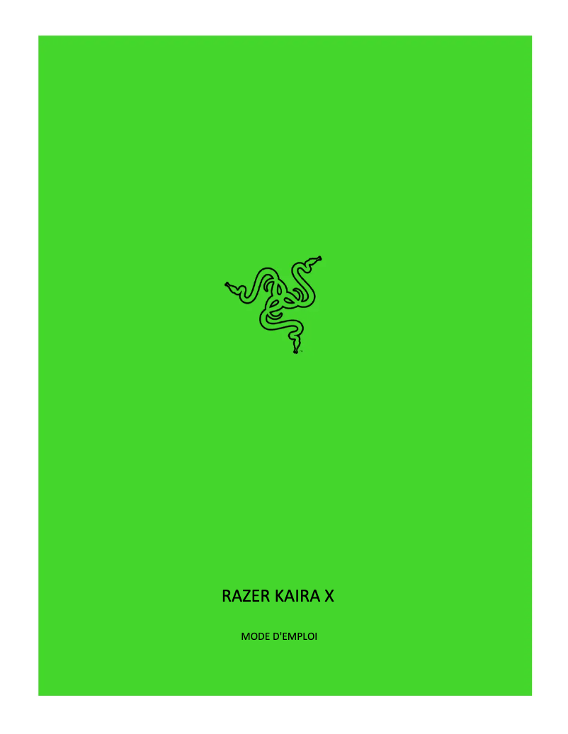 Page n°1 - Manuel utilisateur Razer Kaira X for Xbox