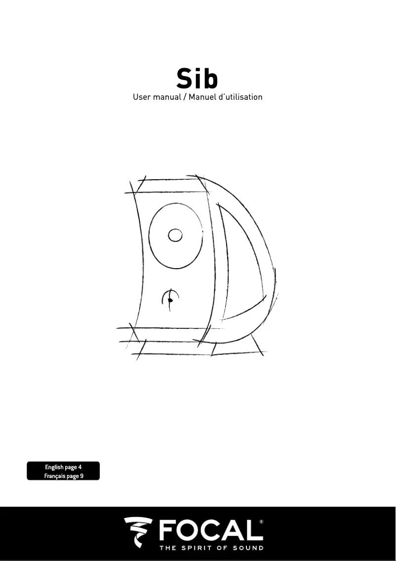 Page 1 de la notice Manuel utilisateur Focal Sib 2.0