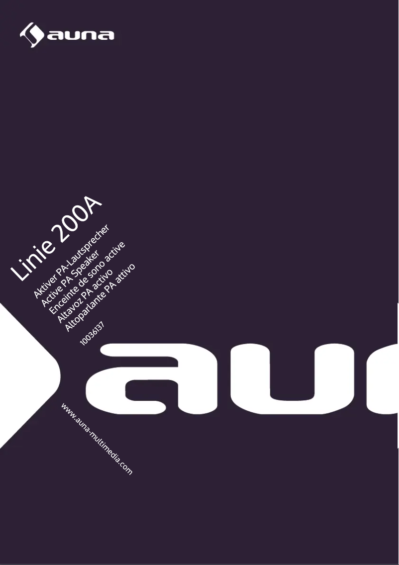 Page 1 de la notice Manuel utilisateur Auna Line 200 A