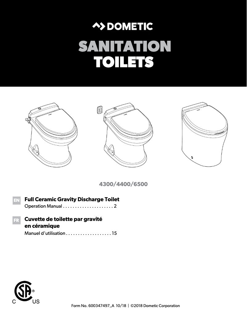 Página 1 del manual Manual de usuario Dometic 4410