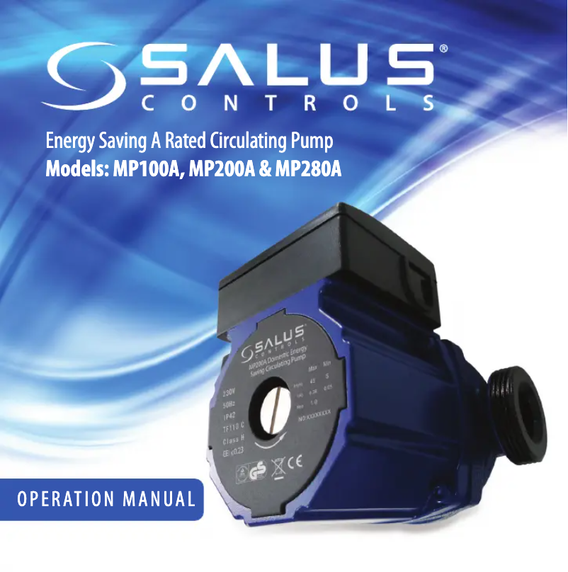 Page 1 de la notice Manuel utilisateur Salus MP100A