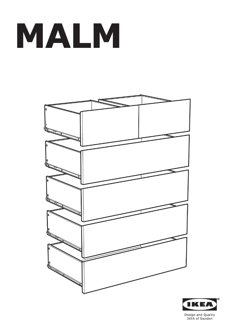 Page 1 de la notice Manuel utilisateur Ikea MALM 203.546.70