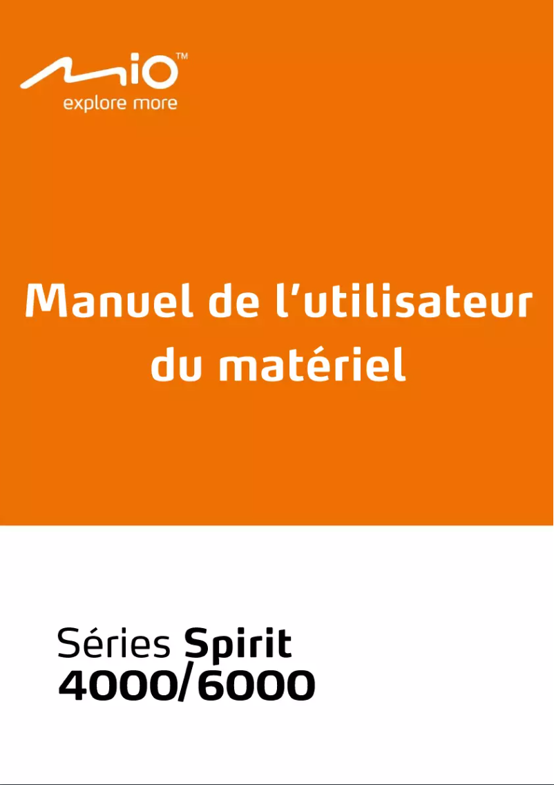 Image de la première page du manuel de l'appareil Spirit 4950 LM