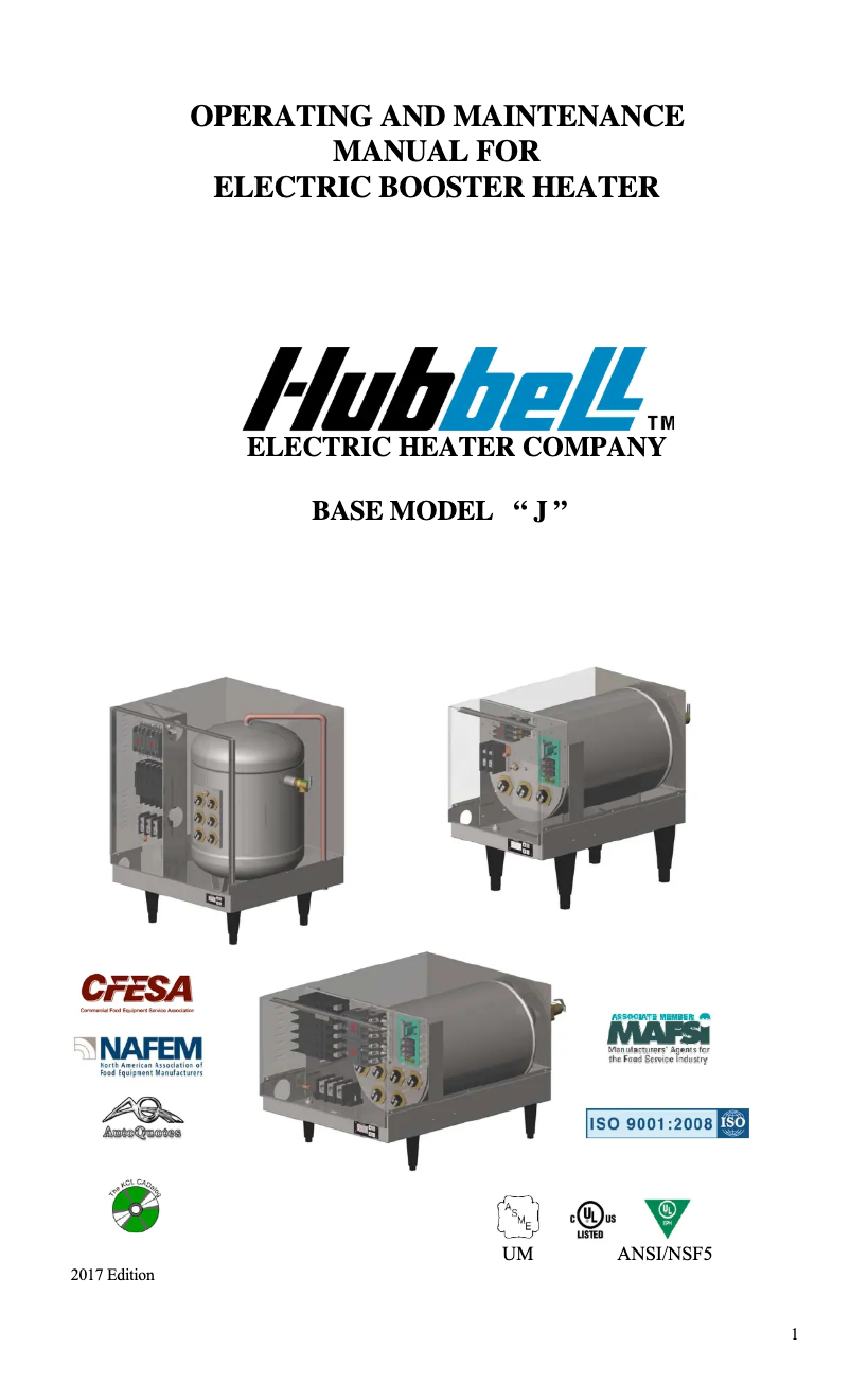 Página 1 del manual Manual de usuario Hubbell J1624T4