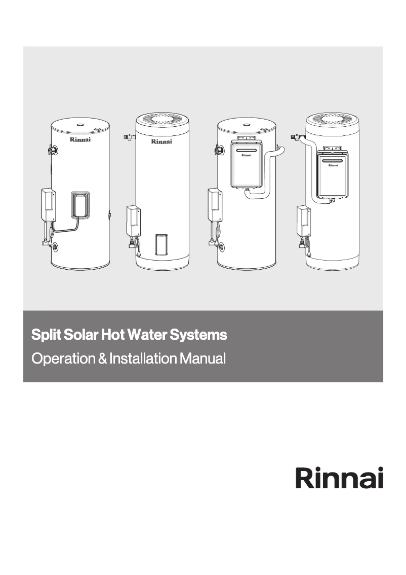 Page n°1 - Manuel utilisateur Rinnai Sunmaster
