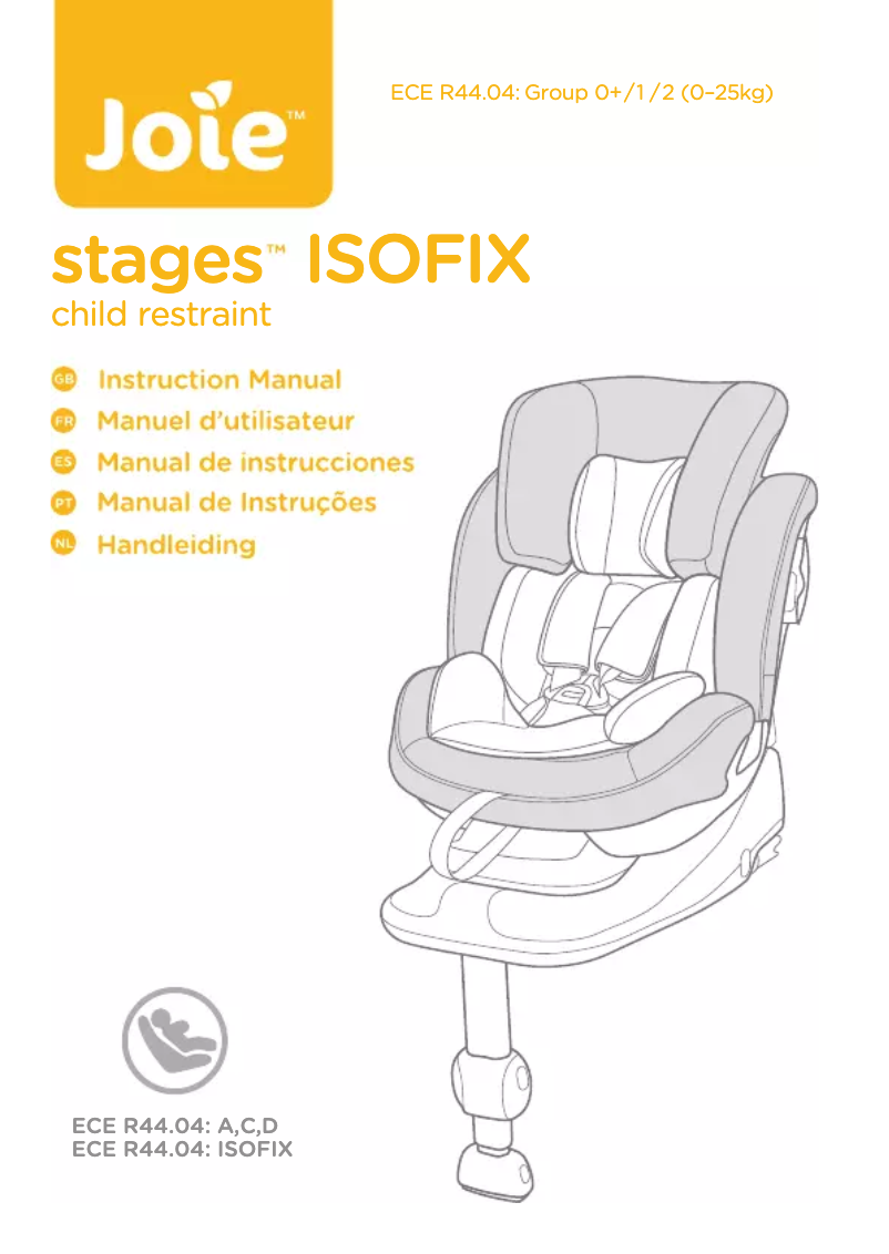 Page 1 de la notice Manuel utilisateur Joie Stages Isofix