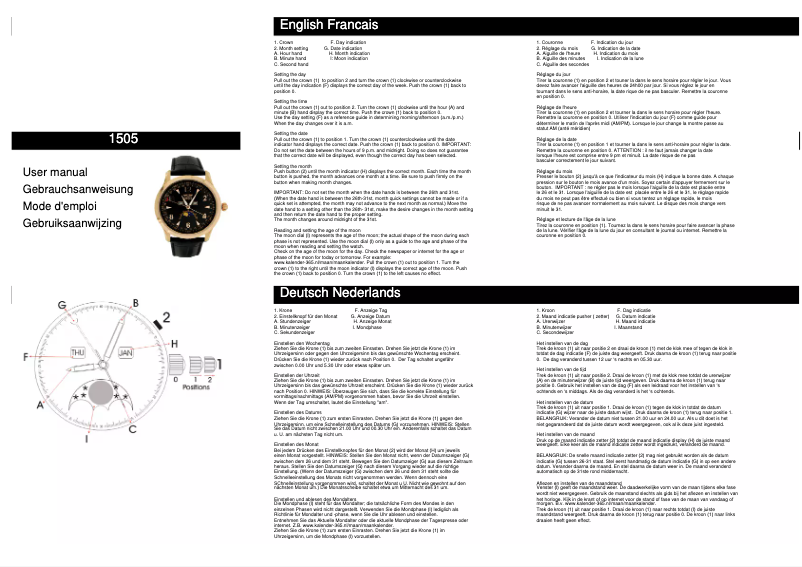 Page 1 de la notice Manuel utilisateur Davis 1505