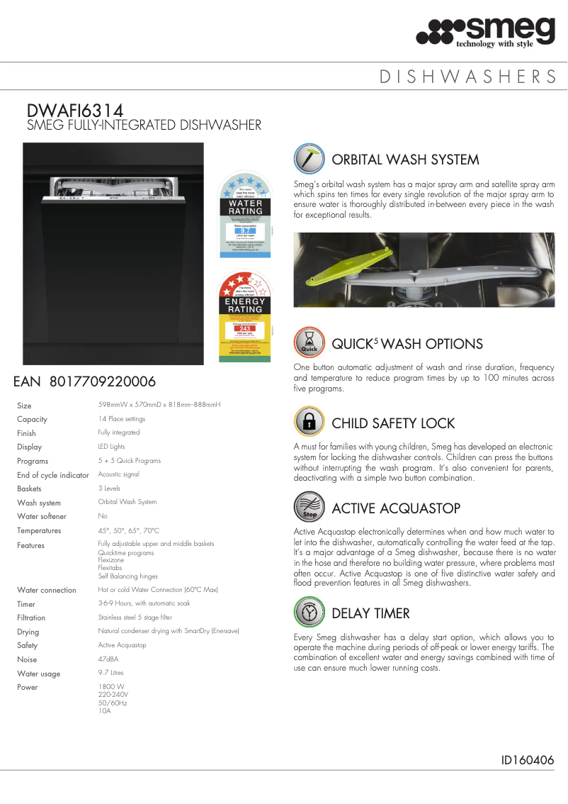 Image de la première page du manuel de l'appareil DWAFI6314