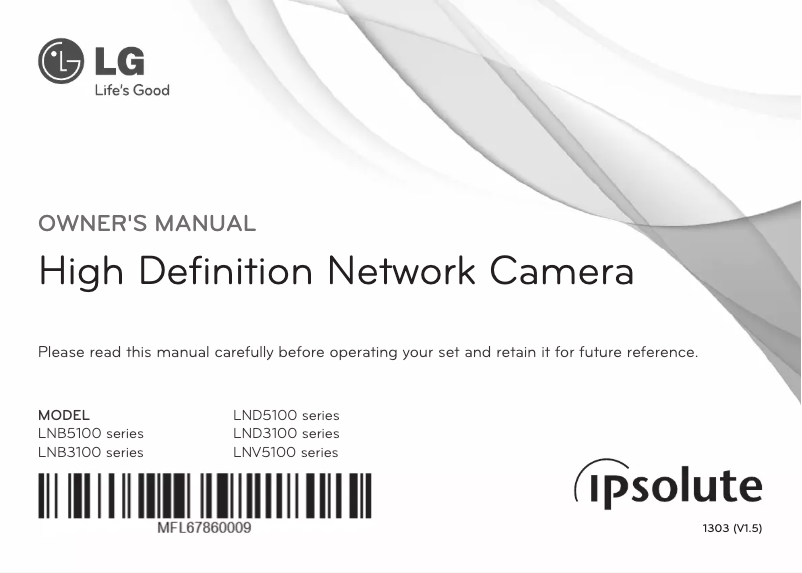 Image de la première page du manuel de l'appareil LNB5100